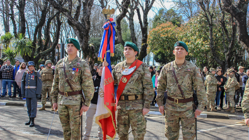 Grato ambiente se vivió en el Desfile y Parada Militar 2023, organizado por el Regimiento Logístico Nº3 de Victoria.