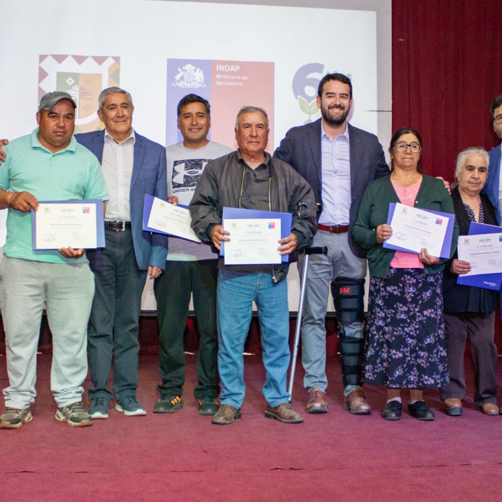 Gobierno Regional Certifica a 51 agricultores, en Programa de Riego Intrapredial, 9 de ellos son Victorienses