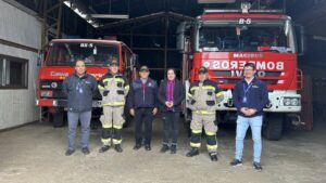 Frontel instaló iluminación fotovoltaica en Compañía de Bomberos de Selva Oscura