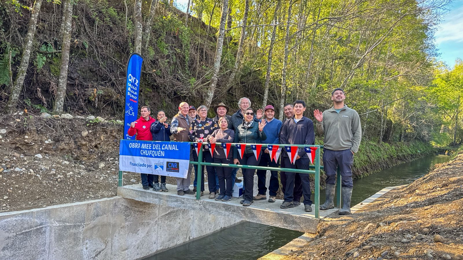 Se inaugura canal Chufquén en Victoria que beneficia a 161 familias de La Araucanía