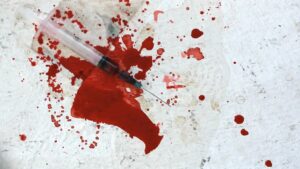 Jeringa provocó un accidente a un recolector de basura en Victoria